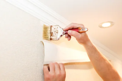 Pose de papier peint à Langensoultzbach — revêtements muraux et toiles de verre